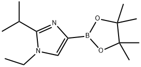 1-ethyl-2-isopropyl-4-(4,4,5,5-tetramethyl-1,3,2-dioxaborolan-2-yl)-1H-imidazole Structure