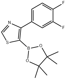 4-(3,4-Difluorophenyl)thiazole-5-boronic acid pinacol ester Structure