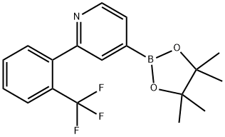 4-(4,4,5,5-tetramethyl-1,3,2-dioxaborolan-2-yl)-2-(2-(trifluoromethyl)phenyl)pyridine Structure