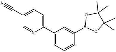 3-(5-Cyanopyridin-2-yl)phenylboronic acid pinacol ester 구조식 이미지