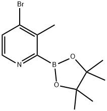 4-Bromo-3-methylpyridine-2-boronic acid pinacol ester Structure