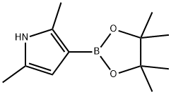 2,5-Dimethyl-3-(4,4,5,5-tetramethyl-1,3,2-dioxaborolan-2-yl)-pyrrole 구조식 이미지