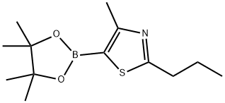 4-Methyl-2-(n-propyl)thiazole-5-boronic acid pinacol ester Structure