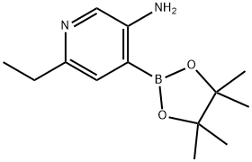 3-Amino-6-ethylpyridine-4-boronic acid pinacol ester Structure
