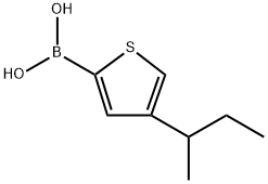 4-(sec-Butyl)thiophene-2-boronic acid 구조식 이미지