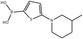 5-(3-Methylpiperidin-1-yl)thiophene-2-boronic acid 구조식 이미지