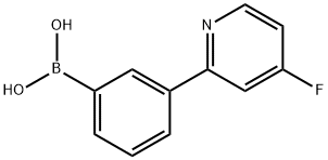 3-(4-Fluoropyridin-2-yl)phenylboronic acid Structure