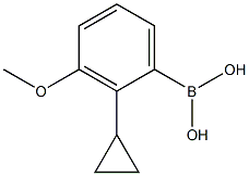 3-Methoxy-2-cyclopropylphenylboronic acid 구조식 이미지