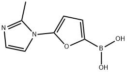 5-(2-Methylimidazol-1-yl)furan-2-boronic acid 구조식 이미지