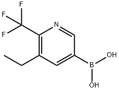 5-Ethyl-6-trifluoromethylpyridine-3-boronic acid Structure