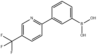 3-(5-Trifluoromethylpyridin-2-yl)phenylboronic acid 구조식 이미지