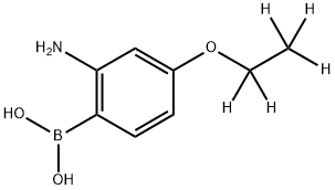 2-Amino-4-(ethoxy-d5)-phenylboronic acid 구조식 이미지