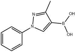 3-Methyl-1-phenyl-1H-pyrazole-4-boronic acid 구조식 이미지