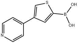 4-(Pyridin-4-yl)thiophene-2-boronic acid 구조식 이미지