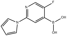 5-Fluoro-2-(1H-Pyrrol-1-yl)pyridine-4-boronic acid Structure