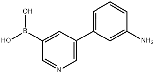 5-(3-Aminophenyl)pyridine-3-boronic acid Structure