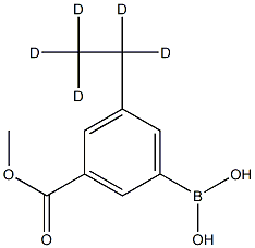 3-Methoxycarbonyl-5-(ethyl-d5)-phenylboronic acid Structure