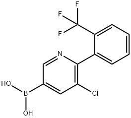 5-Chloro-6-(2-trifluoromethylphenyl)pyridine-3-boronic acid Structure