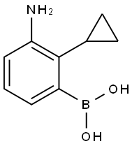 3-Amino-2-cyclopropylphenylboronic acid Structure