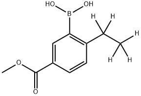 3-Methoxycarbonyl-6-(ethyl-d5)-phenylboronic acid Structure