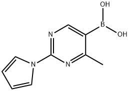 4-Methyl-2-(1H-pyrrol-1-yl)pyrimidine-5-boronic acid Structure