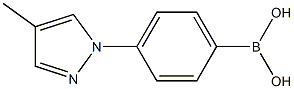 4-(4-methyl-1H-pyrazol-1-yl)phenylboronic acid Structure