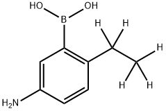 3-Amino-6-(ethyl-d5)-phenylboronic acid Structure