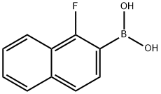 1-Fluoro-2-naphthylboronic acid Structure