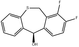(R)-7,8-difluoro-6,11-dihydrodibenzo[b,e]thiepin-11-ol Structure