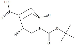 (1S,4R)-2-[(tert-butoxy)carbonyl]-2-azabicyclo[2.2.2]octane-5-carboxylic acid Structure