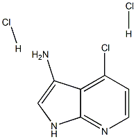 4-chloro-1H-pyrrolo[2,3-b]pyridin-3-amine dihydrochloride Structure