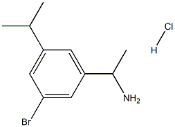 1-(3-Bromo-5-isopropylphenyl)ethanamine hydrochloride Structure