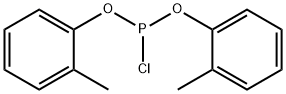 Phosphorochloridous acid, bis(2-methylphenyl) ester 구조식 이미지