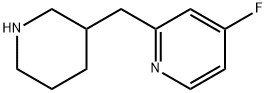 Pyridine, 4-fluoro-2-(3-piperidinylmethyl) Structure