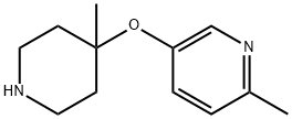 2-methyl-5-[(4-methylpiperidin-4-yl)oxy]pyridine 구조식 이미지
