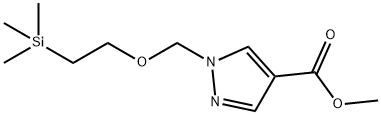 methyl 1-((2-(trimethylsilyl)ethoxy)methyl)-1H-pyrazole-4-carboxylate Structure