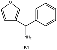 (furan-3-yl)(phenyl)methanamine hydrochloride Structure