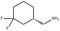 1-[(1S)-3,3-difluorocyclohexyl]methanamine Structure