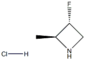 (2S,3R)-3-fluoro-2-methylazetidine hydrochloride Structure