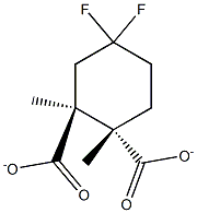 1,2-dimethyl (1S,2S)-4,4-difluorocyclohexane-1,2-dicarboxylate Structure