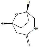 (1S,6R)-9-oxa-3-azabicyclo[4.2.1]nonan-4-one Structure