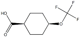 Cis-4-(trifluoromethoxy)cyclohexane-1-carboxylic acid Structure