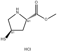 methyl (2S,4R)-4-sulfanylpyrrolidine-2-carboxylate hydrochloride Structure
