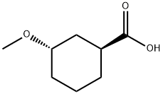 (1S,3S)-3-methoxycyclohexane-1-carboxylic acid 구조식 이미지