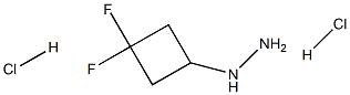 (3,3-difluorocyclobutyl)hydrazine dihydrochloride Structure