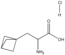 2-amino-3-{bicyclo[1.1.1]pentan-1-yl}propanoic acid hydrochloride Structure