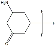 3-amino-5-(trifluoromethyl)cyclohexan-1-one Structure