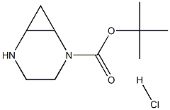 tert-butyl 2,5-diazabicyclo[4.1.0]heptane-2-carboxylate hydrochloride Structure