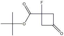 tert-butyl 1-fluoro-3-oxocyclobutane-1-carboxylate Structure