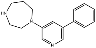 1-(5-Phenylpyridin-3-yl)-1,4-diazepane 구조식 이미지